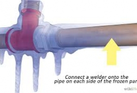 Water pipe defrosting